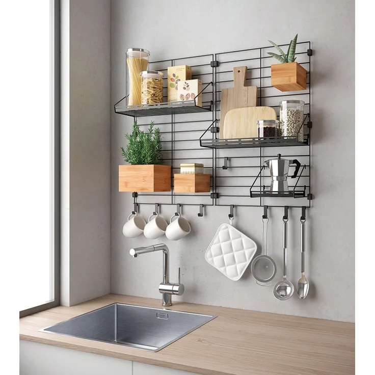 METALTEX 377021000 Mural Line Box 10 x 15 x 8 cm Bambus / Aufbewahrungssystem – Bild 3