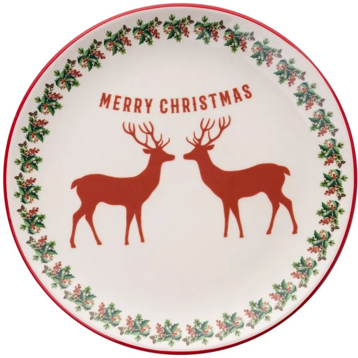 Hermia Concept 'Two Deers' Servierteller-Set (6-teilig), Mehrfarbig, 25,5 x 25,5 x 2,5 cm – Bild 2