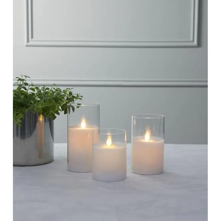 Best Season LED-Echtwachskerze, orange flackernde LED – Bild 3