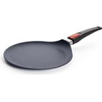 WOLL Guss-Crépepfanne Diamond Lite Induktion ultraleicht Ø 26 cm 5‑lagige Diamantversiegelung Aluminium Alle Herdarten bis 300 °C abnehmbarer Griff Spülmaschinenfest