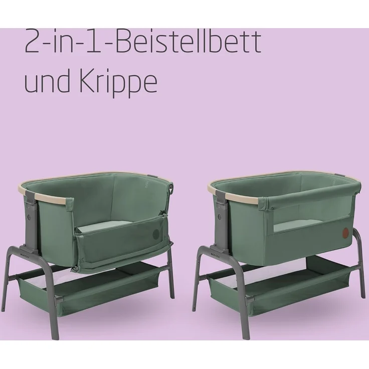 Maxi-Cosi Iora Beistellbett – Beyond Green Grün du – Bild 2
