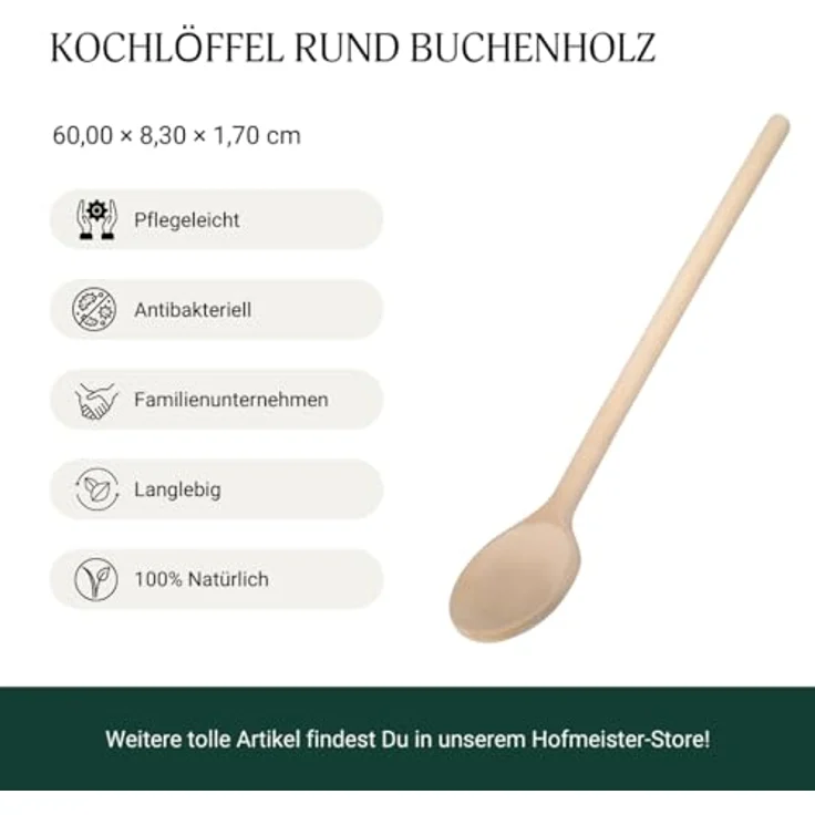 Neustanlo | Kochlöffel / Maischelöffel XL, 60 cm groß – Bild 4