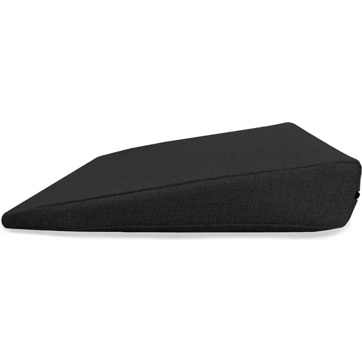 POKAR Keilkissen Stuhl Sitzkeil Ergonomisches Sitzkeilkissen Bürostuhl Kissen Orthopädisch Keilkissen Autositz Schaumstoff, Schwarz, 38 x 38 x 8/2 cm – Bild 1