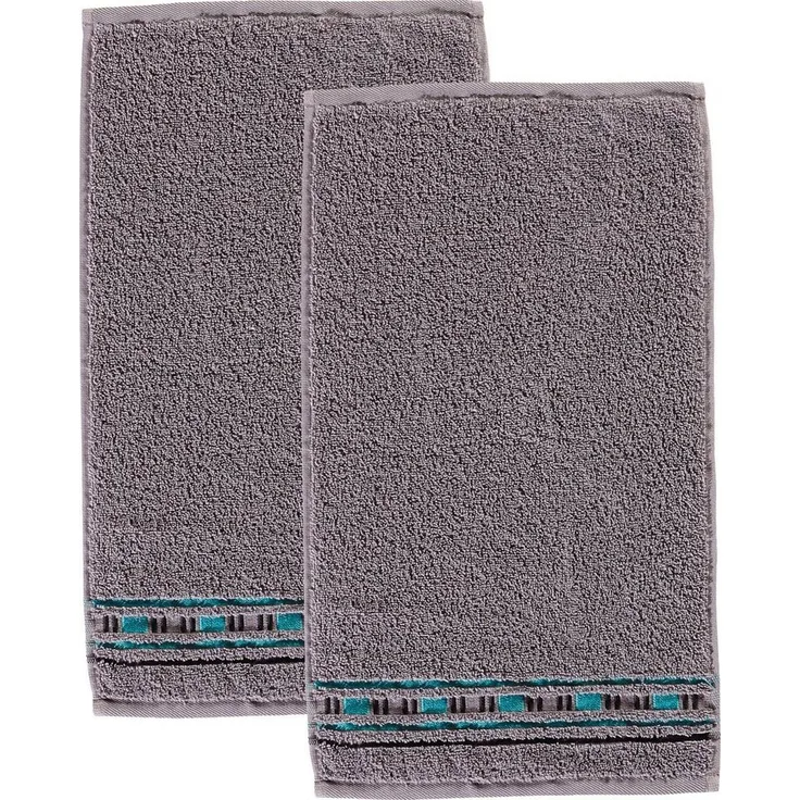 Erwin Müller Gästehandtuch Gästetuch "Achern" 2er-Pack, Frottier (2-St), Walk-Frottier Uni