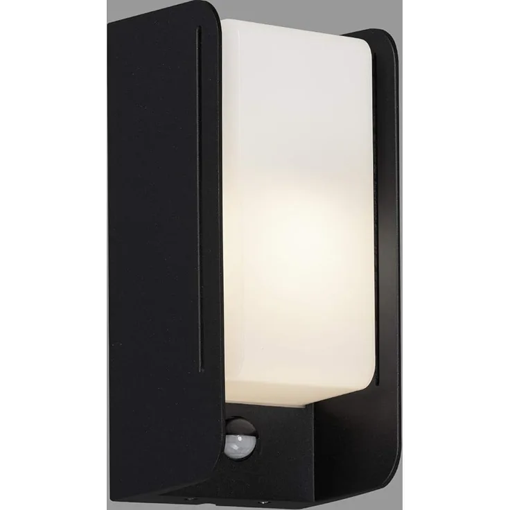 Außenwandleuchte, BOKS, 1 x E27/12W, mit IR-Sensor