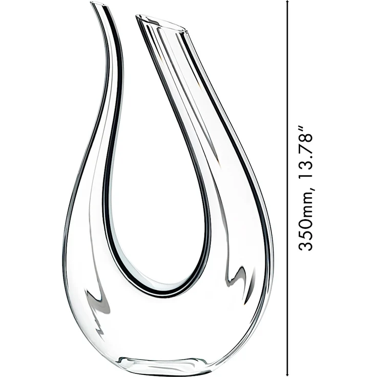 RIEDEL 1756/00 Dekanter AMADEO Fatto a Mano schwarz-weiß-schwarz, handgefertigt, Design-Dekanter – Bild 2