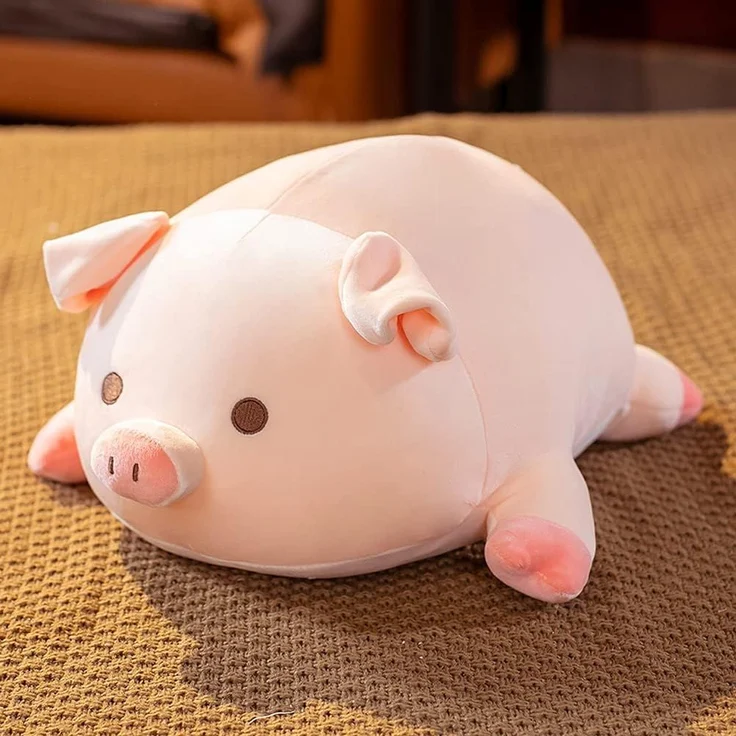 1 Stück – Plüschkissen in Schweinchenform, süßes Kuschelkissen, Geschenk für Kinder, 40 cm – Bild 2