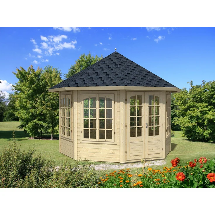 Palmako Gartenpavillon Veronica-7 92 m² Gartenpavillon aus Holz Gartenhütte Gartenlaube – Bild 1