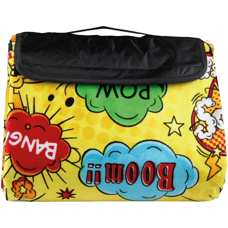 Picknickdecke wasserabw. mit Fotodruck, Auswahl: Größe - 80x120 cm Design - Comic, Stranddecke Kofferraumunterlage Campingdecke – Bild 5