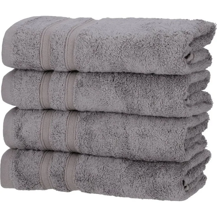Hometex Premium Textiles Handtuch in nachhaltiger Premium Qualität 450 g/m², 4er Handtücher, Kuschelig weich und sehr saugfähig, Extra flauschige Hotel-Qualität