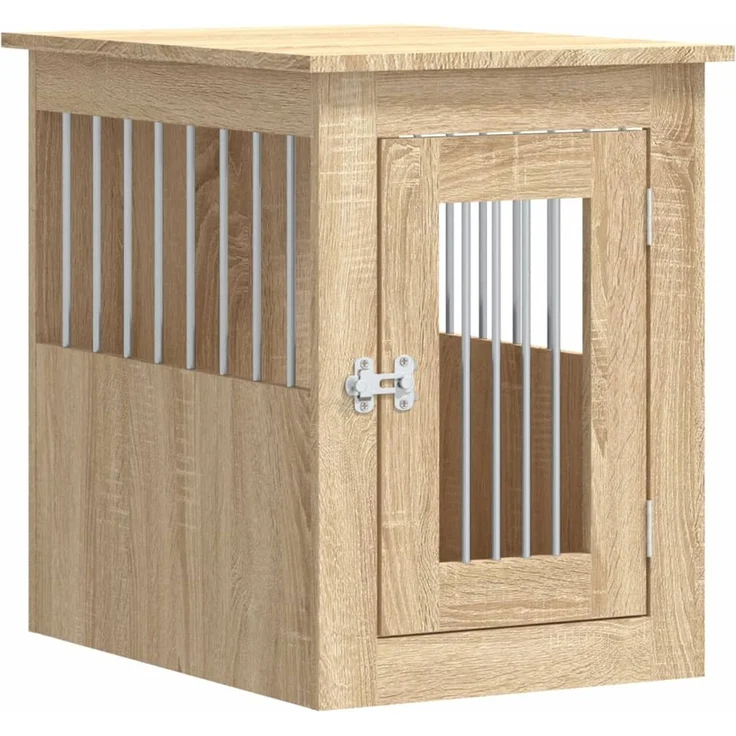 vidaXL Hundekäfig im Möbelstil Sonoma-Eiche 45x62x59 cm Holzwerkstoff 838311 – Bild 2
