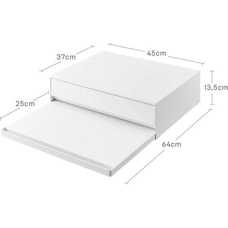 Yamazaki Küchenregal Tower Ausziehtablett und Schublade für die Arbeitsplatte Metall, platzsparend, für mehr Stauraum in der kleinen Küche – Bild 4