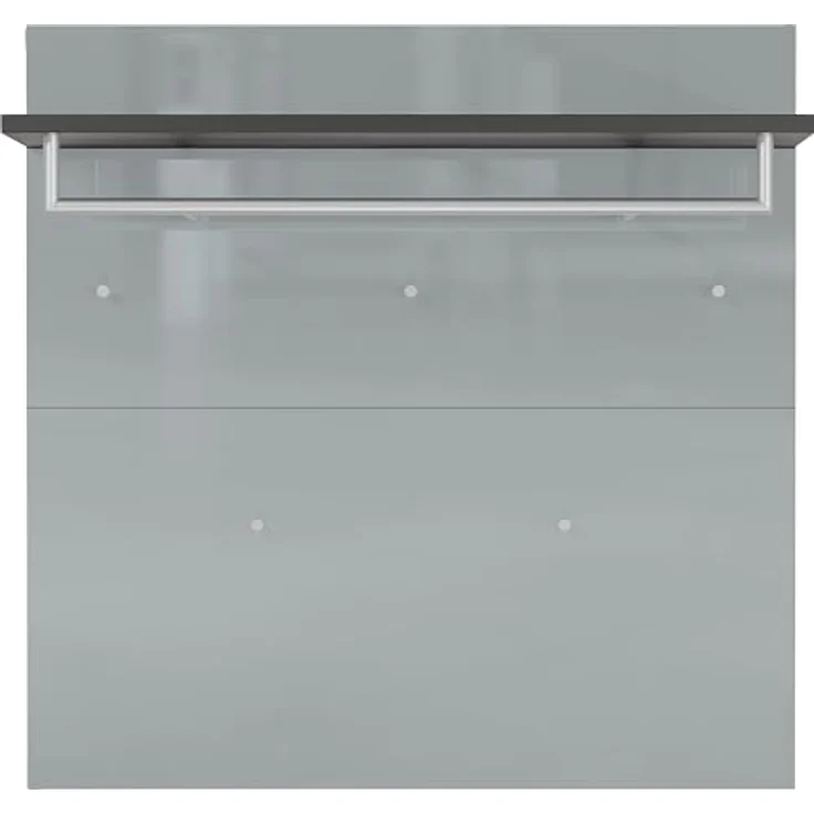 Germania Garderobenpaneel, Graphit-Silber, mit Aufhängemöglichkeit, Hutablage und Kleiderstange, 97x96x30 cm – Bild 2