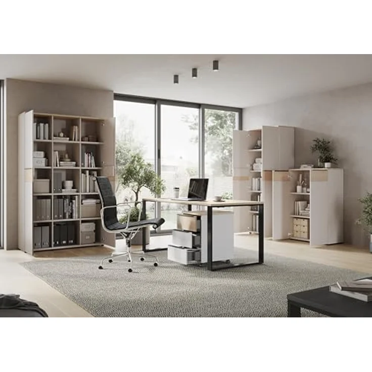Germania GW-OVIEDO Aktenschrank 4440, Kaschmir/Lindberg-Eiche-Nb, 80 x 120 x 40 (BxHxT) – Bild 8
