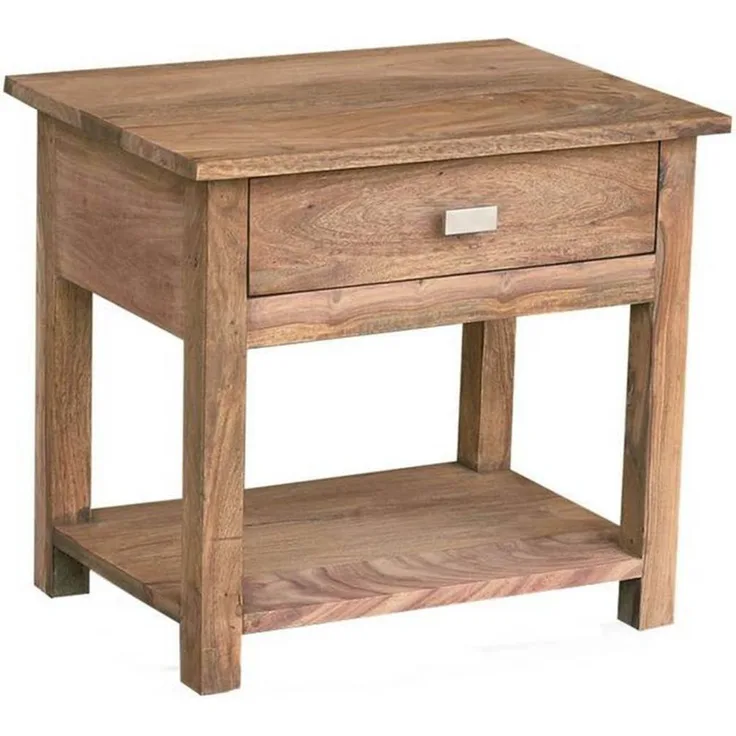 Nachttisch Sheesham 50x35x45 braun geölt NATURE BROWN #91