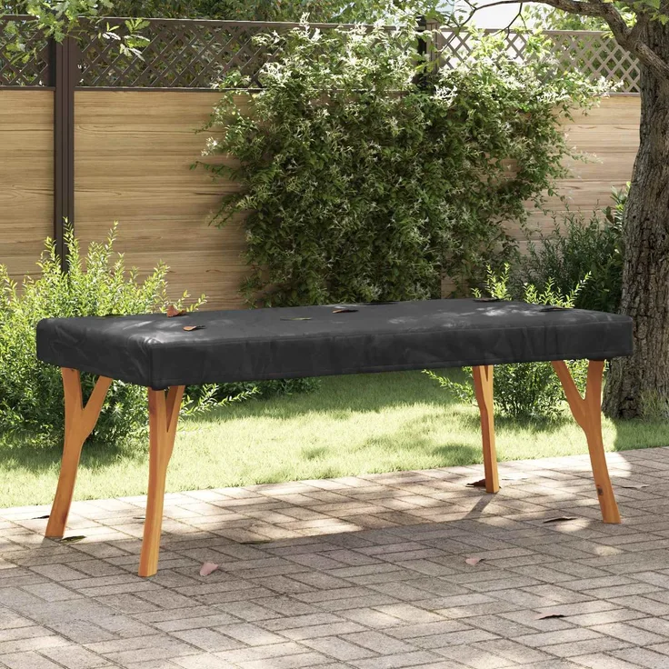 vidaXL Tischdecken Uni Schwarz 182 x 92 x 15 cm Stoff 4106110