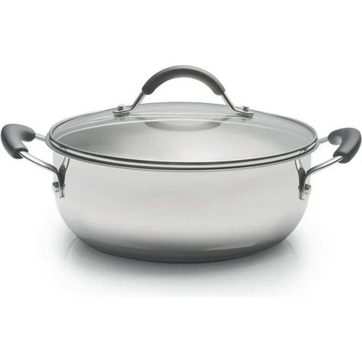 Coolinato Bratpfanne Coolinato Grossraumpfanne 24cm / 3,8l aus Edelstahl – unbeschichtet, (1-tlg) – Bild 4