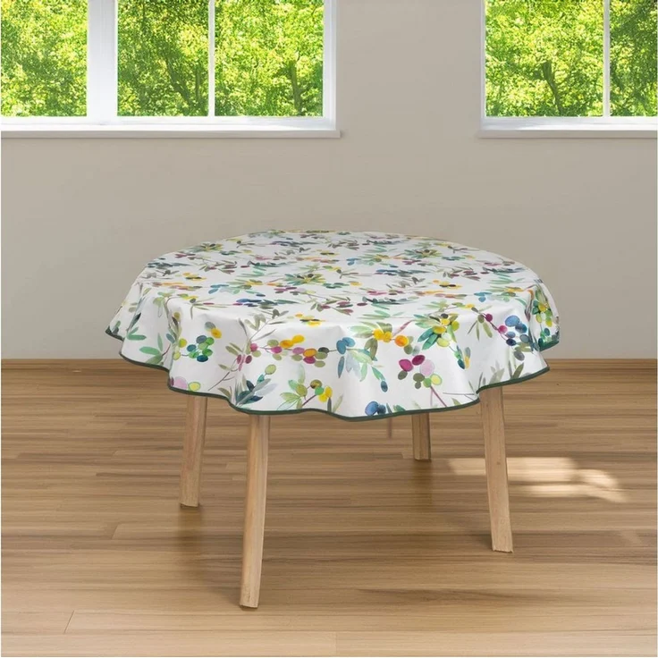 laro Tischdecke rund 140 cm wachstuchtischdecke Tischdecke abwaschbar – Bild 2