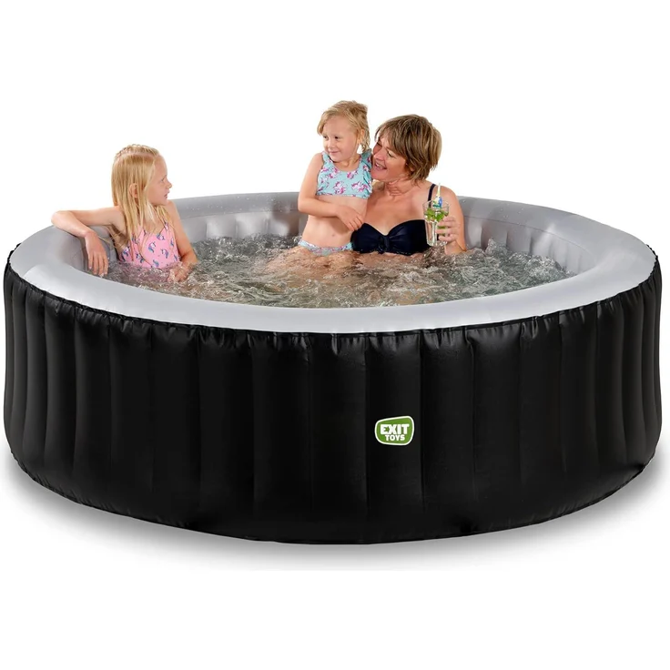 EXIT Whirlpool 'Silver Classic', Aufstellbecken, Ø 204 x 65 cm, mit 140 Luftdüsen, für 4 Personen – Bild 3