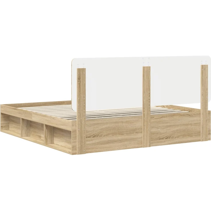 vidaXL Bettrahmen Sonoma 180 x 200 cm Massives Kiefernholz 3412454 – Bild 8