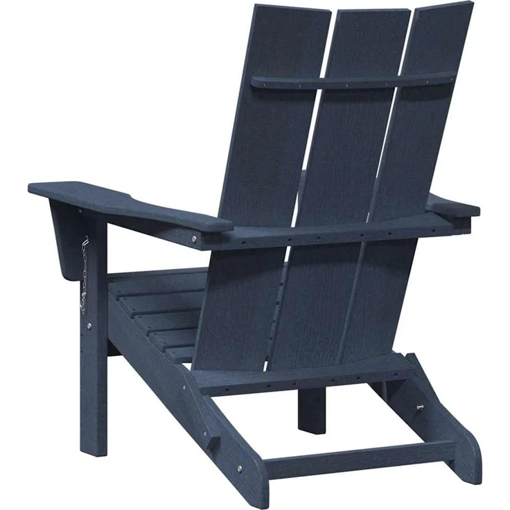 vidaXL Klappbarer Adirondack-Stuhl Marineblau 80,5 x 74,5 x 92 cm HDPE 42006618 – Bild 5