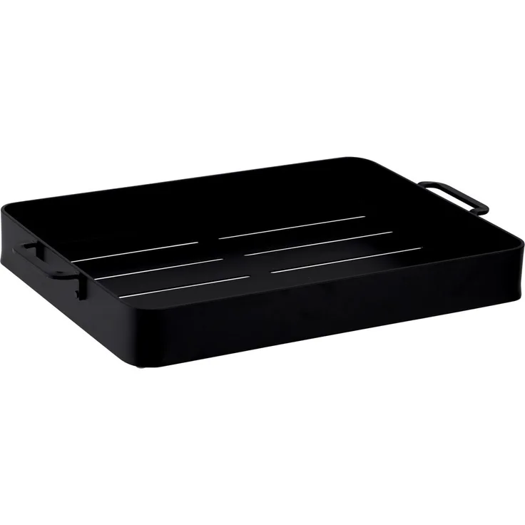 Homeware Tablett, Metall schwarz, 30 x 5 x 45.7 cm