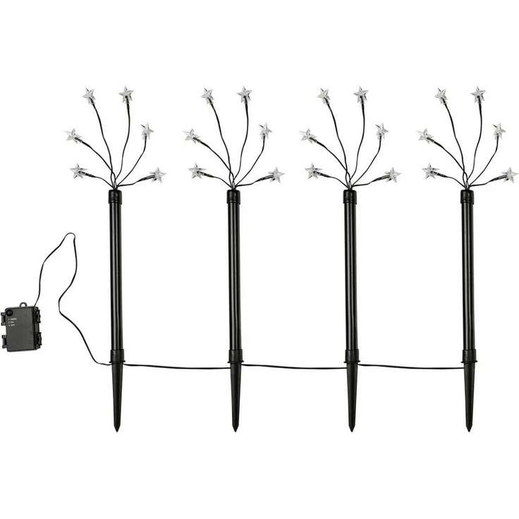 GartenHero Gartenstecker LED Gartenstecker Lichterkette Sternenlicht Weihnachtsbeleuchtung – Bild 1