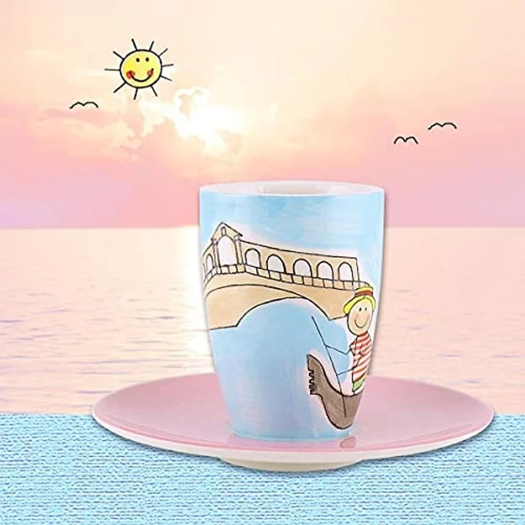 Mila Espressotasse Mila Keramik Espresso-Tasse mit Untere Venedig, Keramik – Bild 7