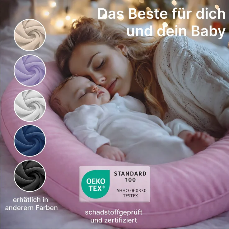 ELONEO Seitenschläferkissen XXL - Multifunktionskissen mit Bezug, formstabil, druckentlastend, bequem – Bild 5