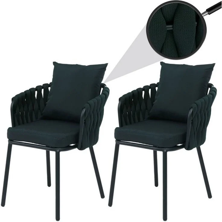 MCW Gartenstuhl MCW-P89 (Set), Hohe Stoffqualität 180 g/m², Bezug waschbar bei maximal 40° – Bild 4