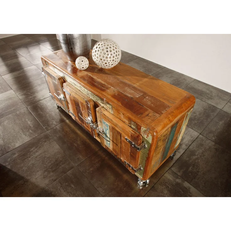 Sideboard Altholz 126x40x56 mehrfarbig lackiert FREEZY #04 – Bild 2