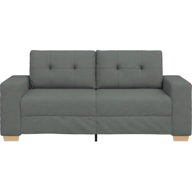 vidaXL Zweisitzer-Sofa Dunkelgrau 180x77x82 cm Stoff 4105079 – Bild 4
