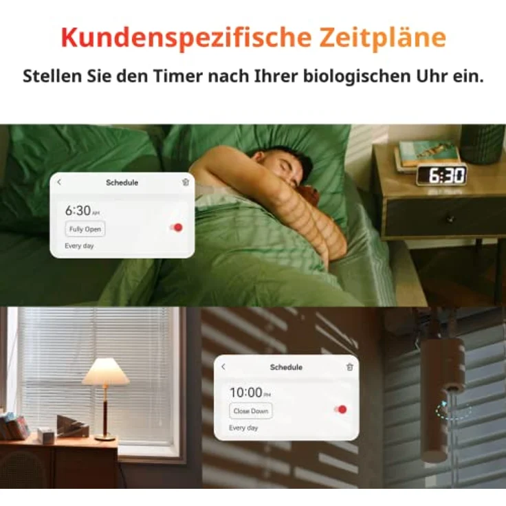 SwitchBot Blind Tilt Motorisierter Jalousie-Motor - Intelligenter elektrischer Jalousie-Motor, solarbetrieben, kompatibel mit Alexa und Google Home, Blinde Neigung – Bild 5
