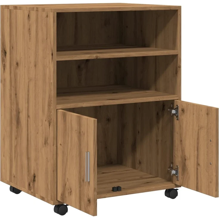 vidaXL Rollschrank Artisan-Eiche 60x48x81 cm Holzwerkstoff 853172 – Bild 6