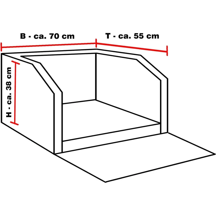 CopcoPet Tier-Autobett Autohundebett Grau 70 x 55 cm mit Gurtsystem – Bild 2