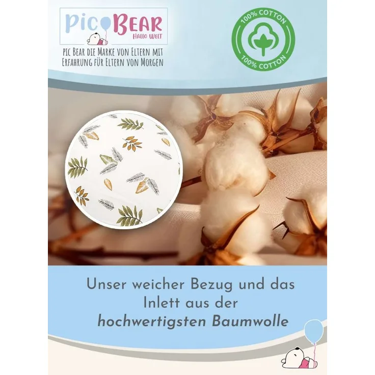 pic Bear Stillkissen Medium 170 cm, Blätter : Blätter
