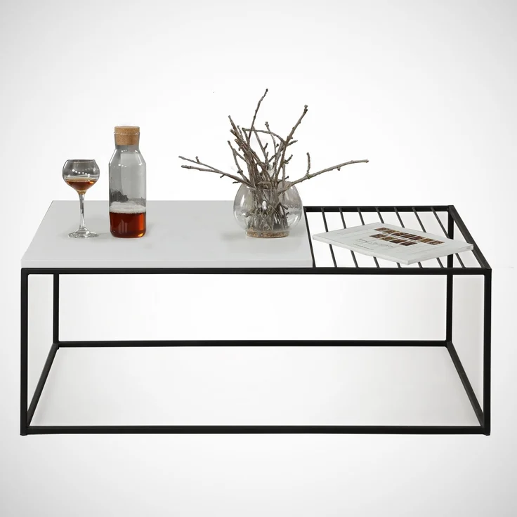 Skye Decor 'Zinus - White' Couchtisch, Weiß, 95 x 43 x 55 cm – Bild 2