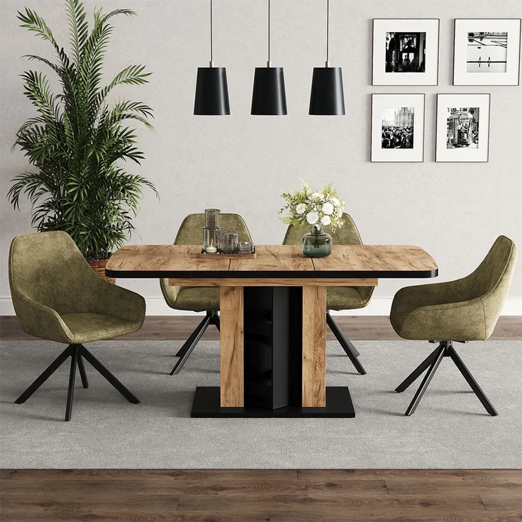 Esstisch Fenaro Goldkraft Eiche 120 x 80 cm Vicco – Bild 5