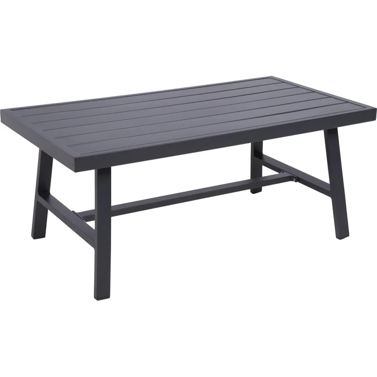 DENIA Lounge-Gruppe: Luxus-Outdoor-Set mit grauen Kissen und Tisch – Bild 4