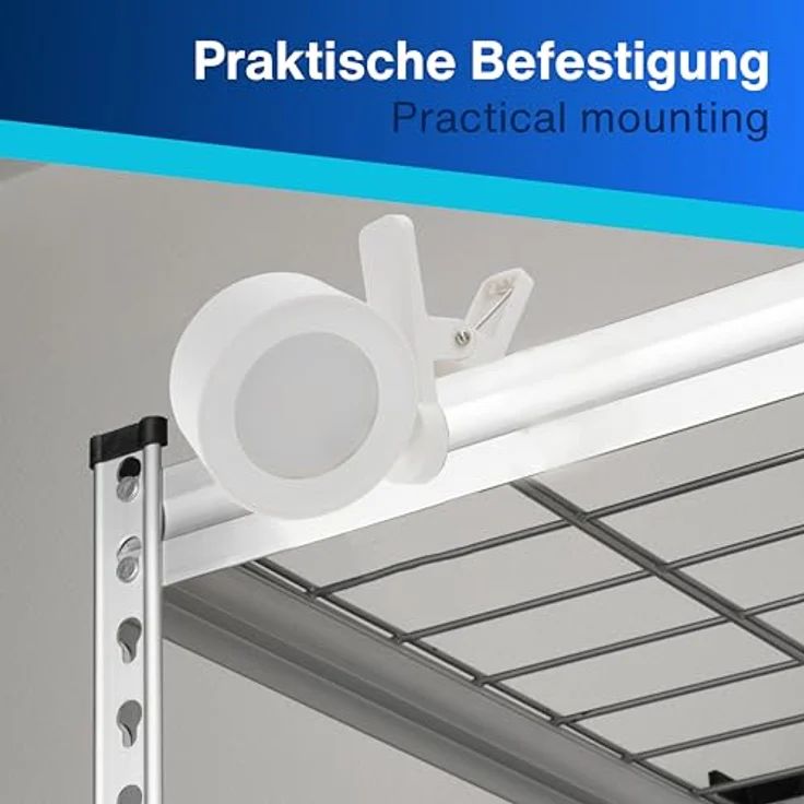 REV Wandleuchte Akku - 150lm, dimmbar, 360° drehbar | Wandleuchte innen ohne Stromanschluss - ideal für Flur, Schlaf- & Wohnzimmer, weiß – Bild 7