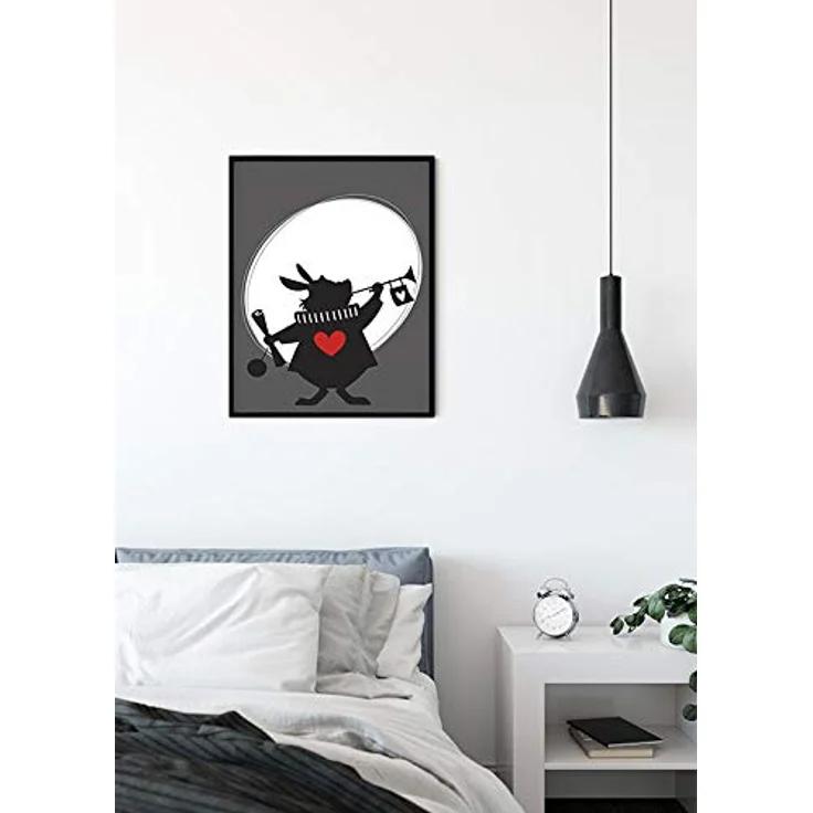 Komar Disney Wandbild Alice Rabbit, Kinderzimmer Dekoration, Kunstdruck 30x40cm, hochwertiger Druck auf Premium Fotopapier, ohne Rahmen, WB007-30x40 – Bild 3
