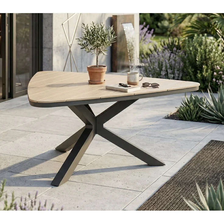 Gardissimo ARMATI Nonwood Alu-Gartentisch Gartenmöbel 170cm ( Triangel ) – Bild 1