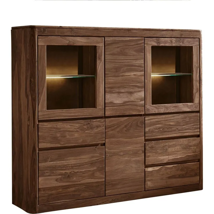 Highboard Sheesham 166x40x145 smoked cherry gebeizt TORONTO #104