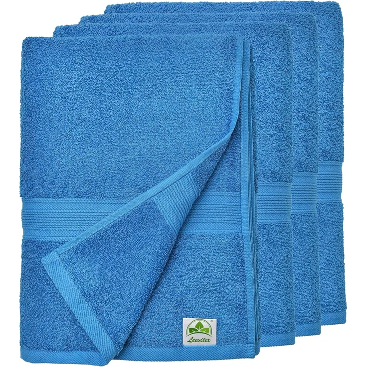 leevitex® Handtuch Frottee 4er Set, 50x100 cm, hochwertig verarbeitet & fusselfrei – Bild 7