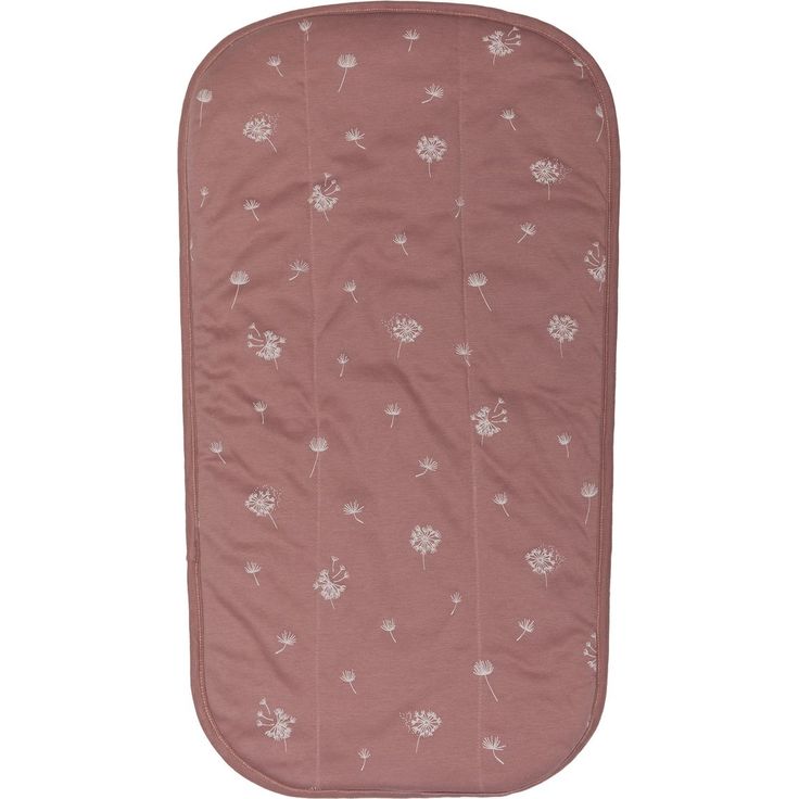 Fillikid Frotteelauflage für Wickelmulden 60 x 36 cm, saugfähig und hautfreundlich, Wendedesign mit Pusteblumen-Motiv, Rosa