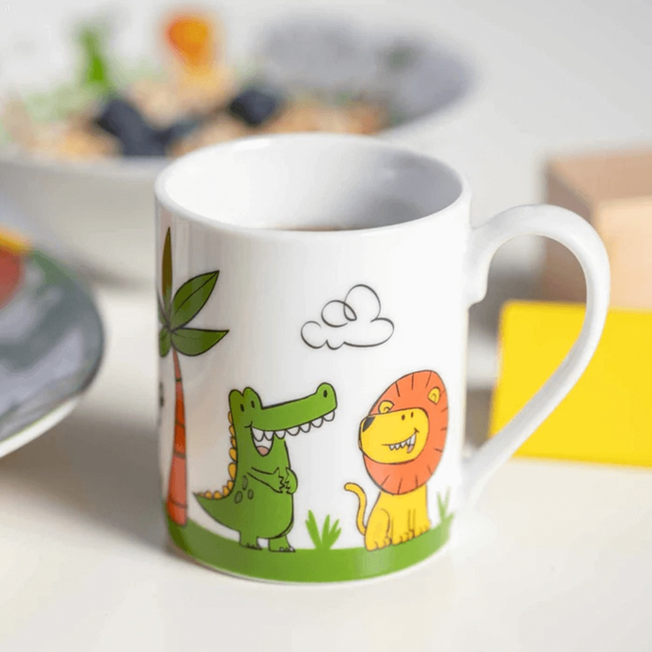 Leonardo BAMBINI Kindergeschirr Set Krokodil / Elefant / Löwe 3-teilig – Bild 5