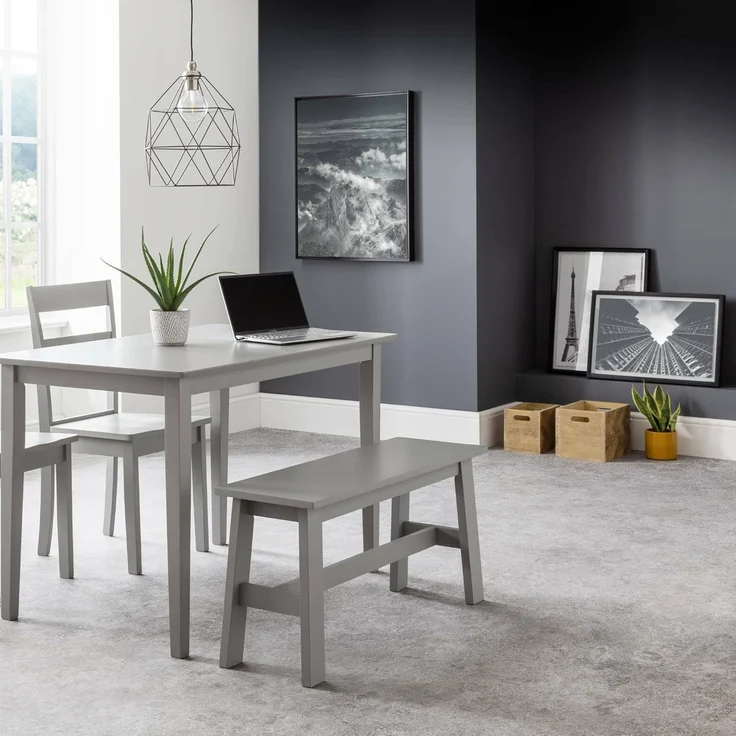 Julian Bowen Kobe Esstisch, Grau – Bild 2