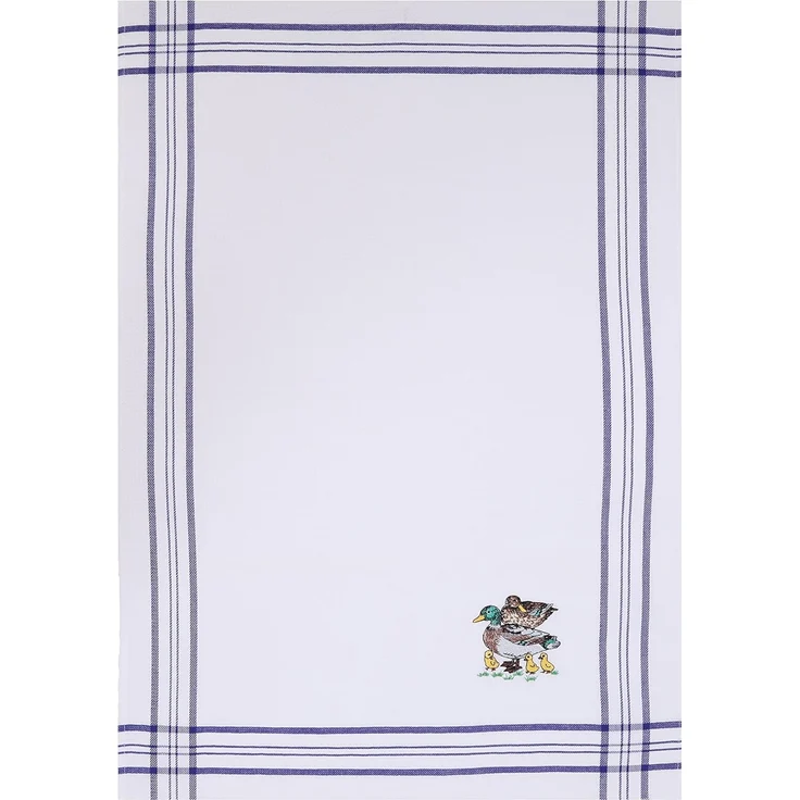 Betz Geschirrtuch 2 Stück Geschirrtücher Küchenhandtuch blau Motiv Enten 50 x 70 cm – Bild 3