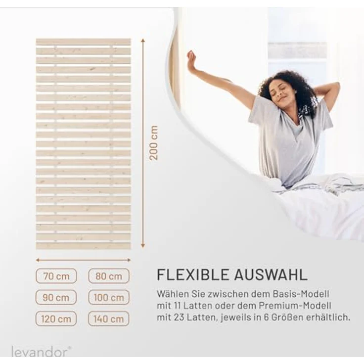 Panorama24 Rollrost Premium 120x200 (23 Latten) Rolllattenrost Lattenrost Bettrost Rollroste Holzlatten Latten Rost – Bild 9
