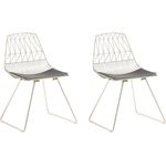 Metallstuhl gold 2er Set HARLAN
